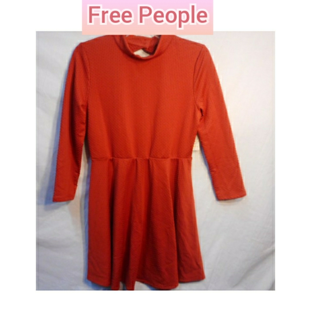 Free people red rust size : medium dress